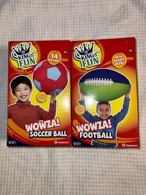 NWT - Wowza! Giant Soccer Ball & Football